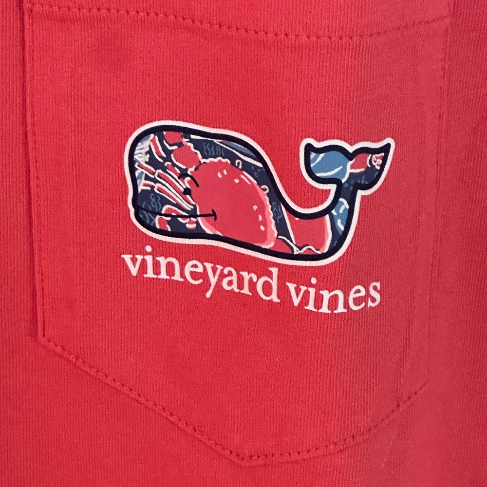 Vineyard Vines Coral Crew Neck Tee